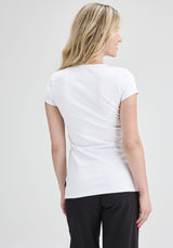 VALISE - T-shirt col rond blanc-Hauts-Message Factory
