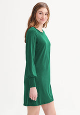 LORRAINE - Robe tunique verte-Robes-Message Factory