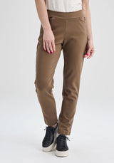 SHERBROOKE - Pantalon extensible caramel-Bas-Message Factory