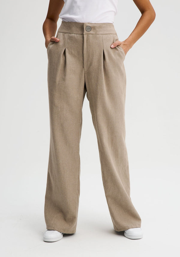 RICHELIEU - Gray high-waisted pants