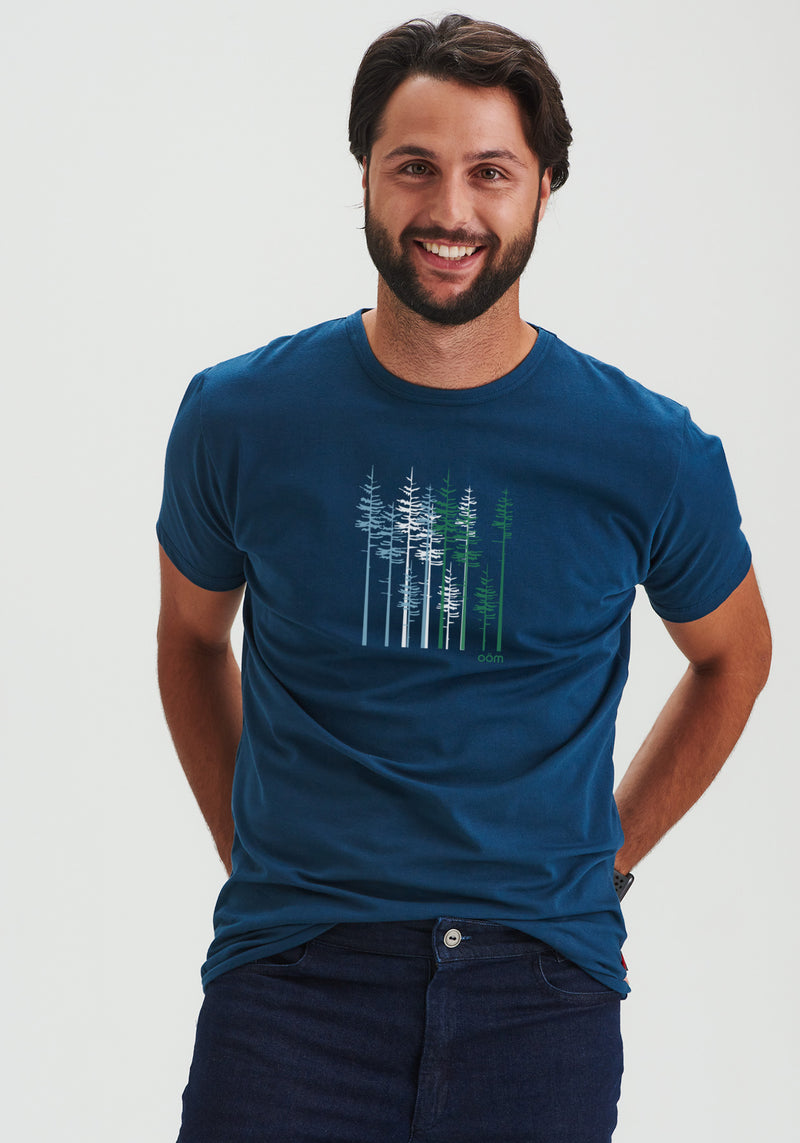PINES OÖM - T-shirt bleu non-genré-T-shirts Homme-OÖM Ethikwear