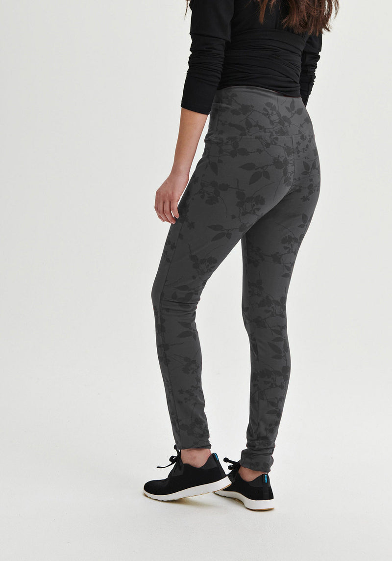 MOONFLOWER Gray printed organic cotton leggings