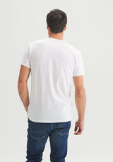 MINIMALISTE - T-shirt pour Homme Blanc-T-shirts Homme-OÖM Ethikwear