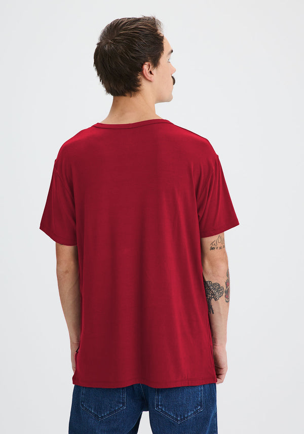 RACINES - T-shirt pour Homme Rouge-T-shirts Homme-OÖM Ethikwear