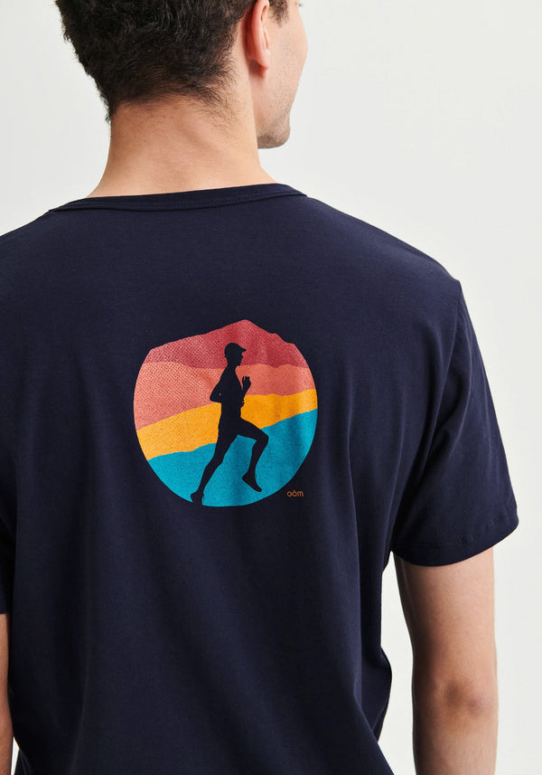 FIRST STEP - T-shirt marine-T-shirts Homme-OÖM Ethikwear