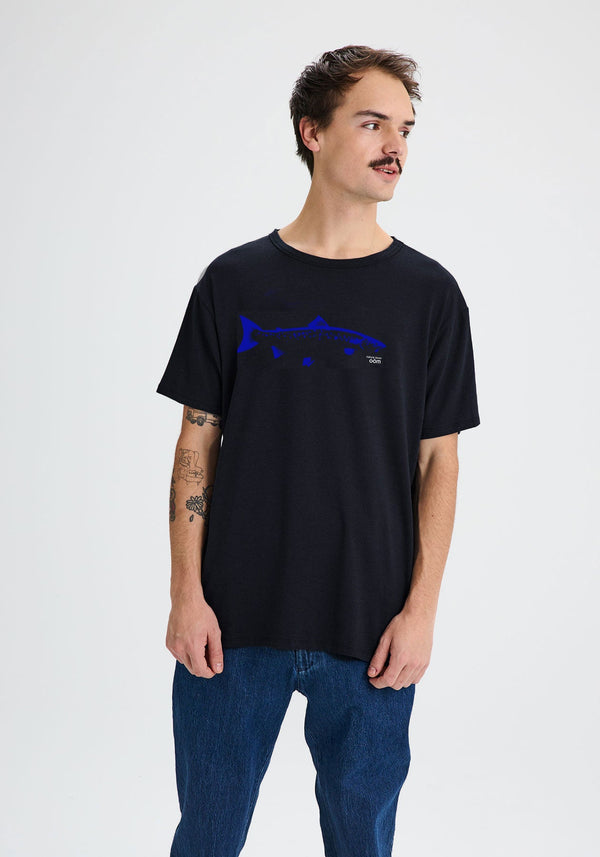 NATURE LOVER - T-shirt pour Homme Noir-T-shirts Homme-OÖM Ethikwear