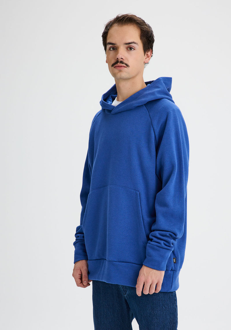 KYLE - Hoodie en molleton bleu océan-Hauts homme-OÖM Ethikwear