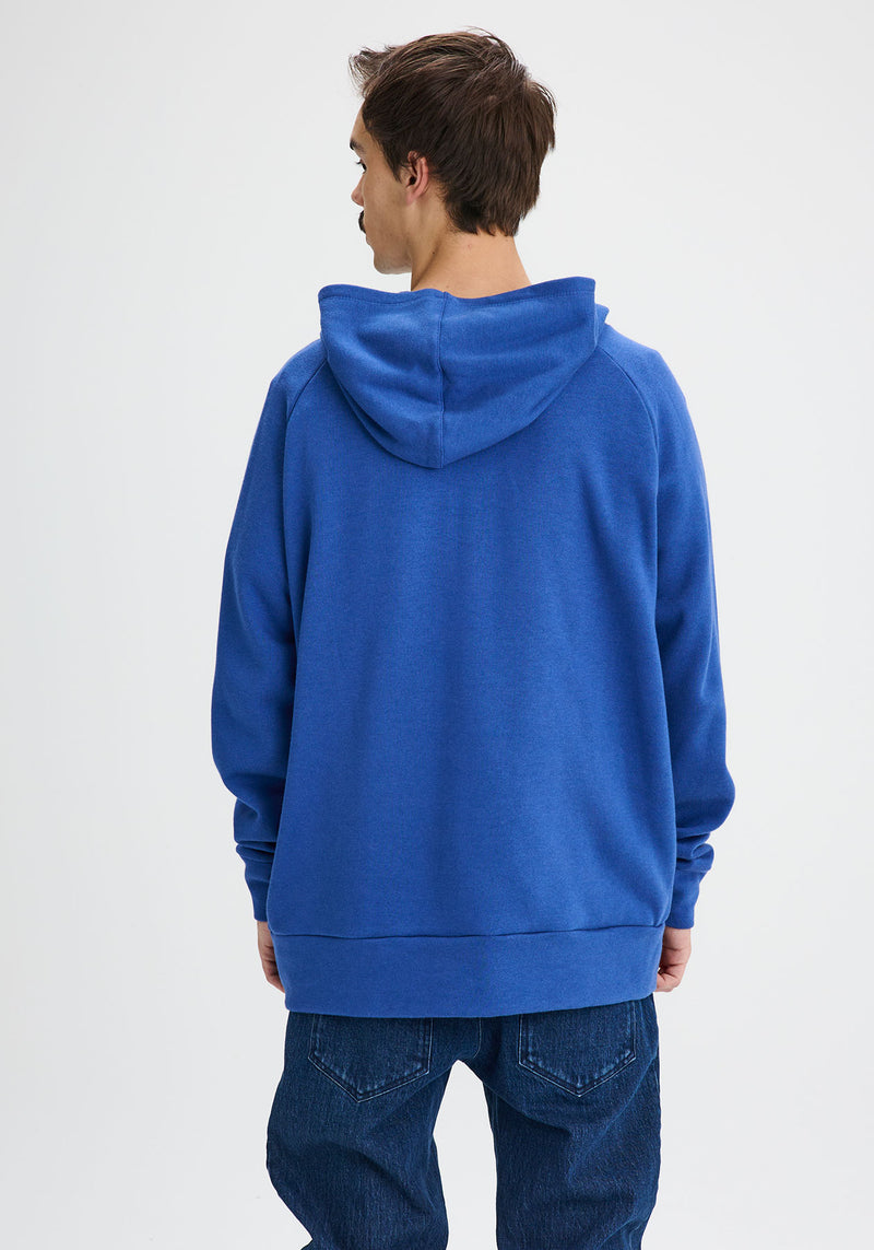 KYLE - Hoodie en molleton bleu océan-Hauts homme-OÖM Ethikwear