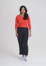CANTLEY -  Navy cropped pants