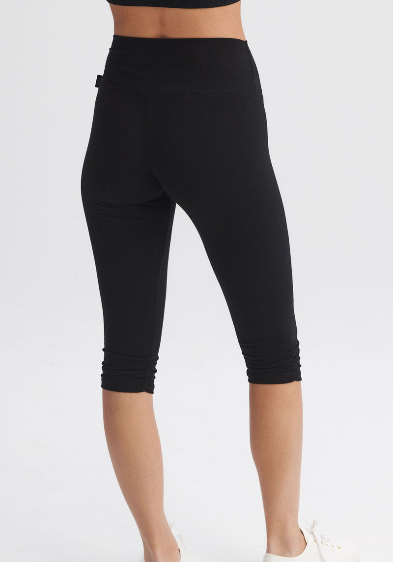 Pantalon de yoga Corsaire - Bio Blanc - Vêtements de yoga Femme