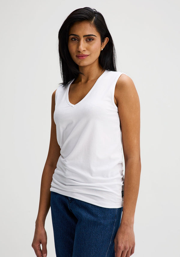 MELDVDIB Women Summer Sleeveless Shirt Low Cut Tank Tops Plus Size