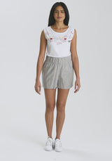 EASTMAN - Gray hemp shorts