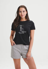 PHARE - T-shirt à col rond noir-Nouveautés écologiques-Message Factory