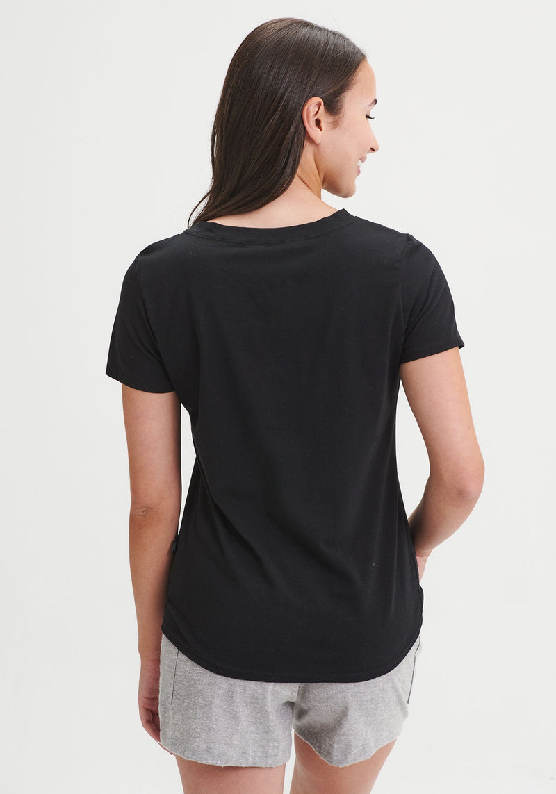 PHARE - T-shirt à col rond noir-Nouveautés écologiques-Message Factory