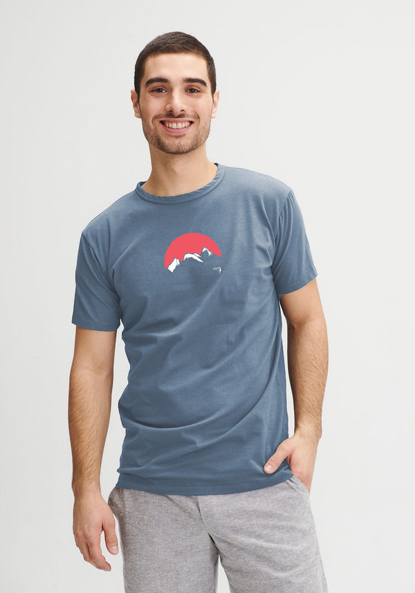 ZODIAC - T-shirt pour Homme Gris-T-shirts Homme-OÖM Ethikwear