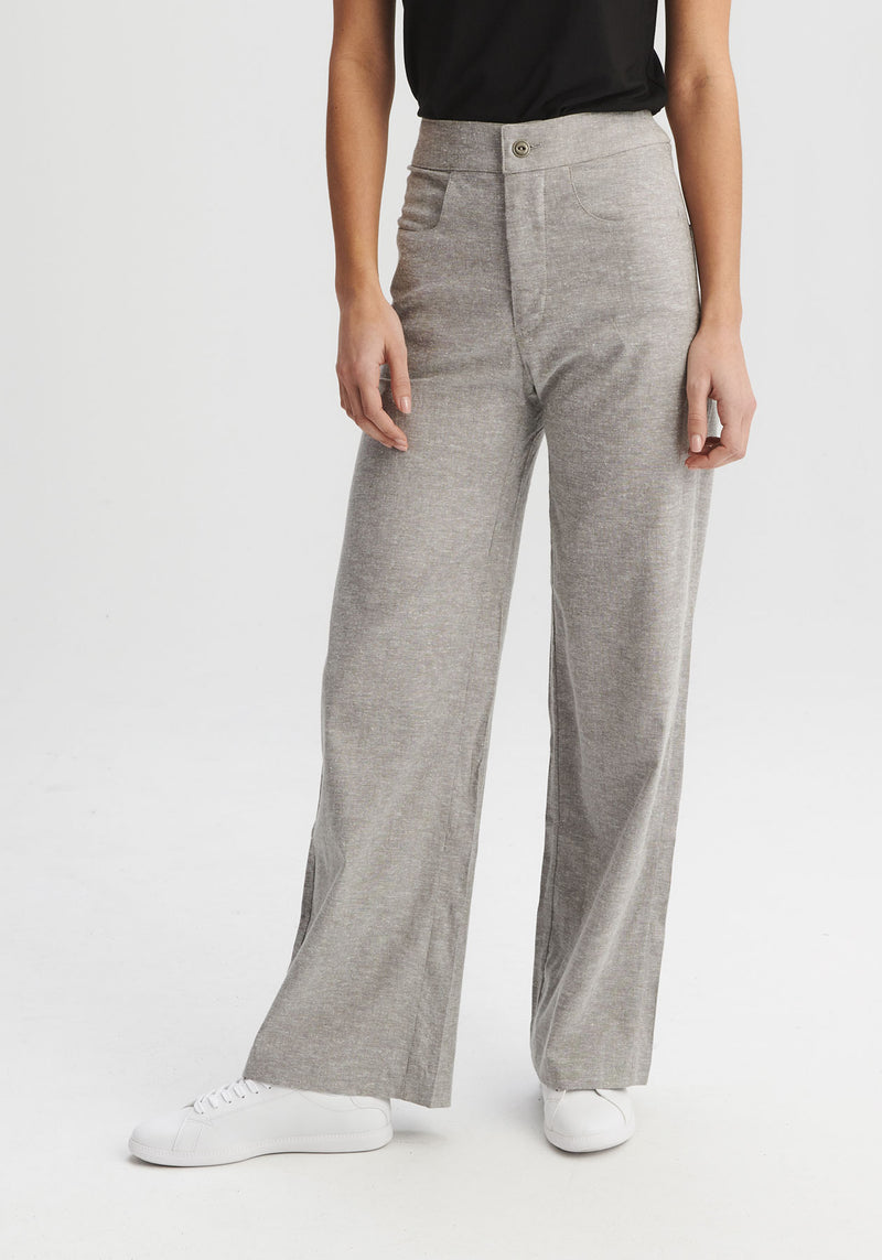 RICHELIEU - Gray high-waisted pants